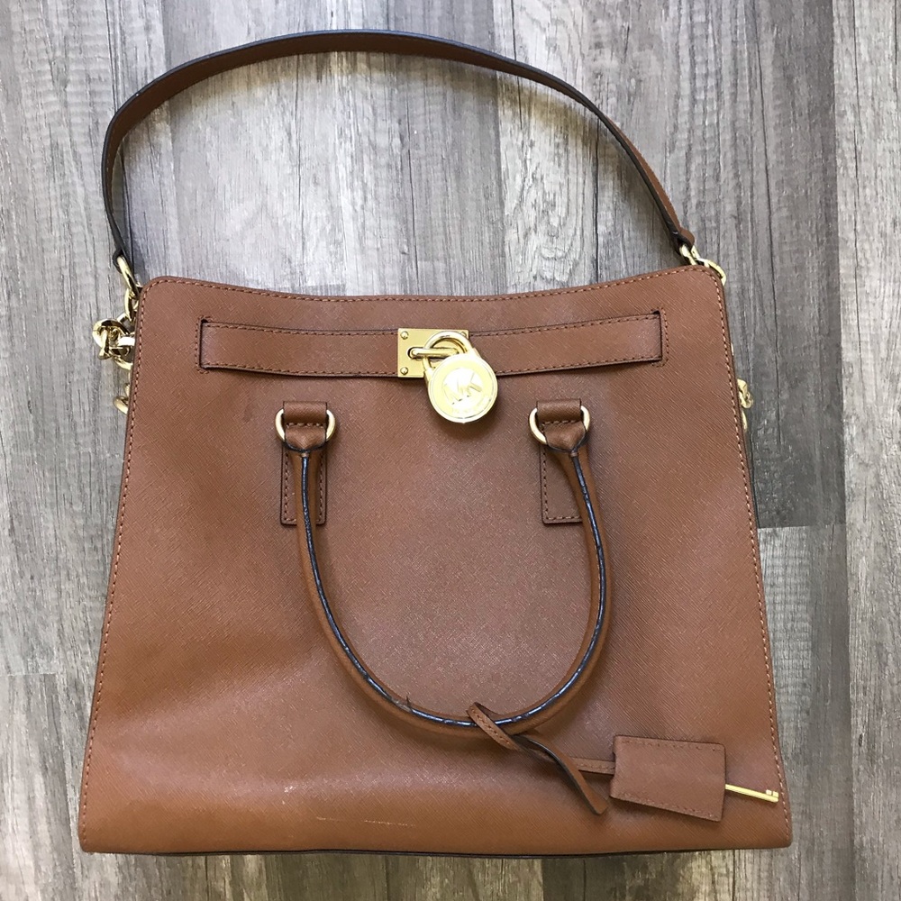 Michael Kors purse brown hamilton
